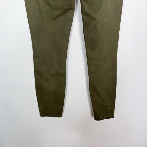 L'Agence Womens 27 Ivy Green Coated Margot Skinny Jeans High Rise Cotton Stretch - Picture 6 of 10